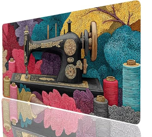Musmatta Symaskin Musmatta Xxl 140 x 60 x 0,3 cm, mekanisk musmatta sy kanter förbättra noggrannhet och hastighet, musmatta för bärbar dator tangentbord PC bärbar modell-4832