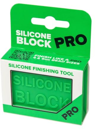 Metex Silicone Block Pro - Easy Grip Sealant Shaping & Finishing Caulking Tool - Creates Consistent Horizontal & Vertical Beads - Sharp 3-Way Internal Corners With Of 4mm Or 6mm Bead