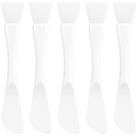 Classicseali Lot de 4 pinceaux en silicone pour masque facial - Double face - Pinceaux en silicone pour masque de soin de la peau - Masque de boue - Soin de la peau - Masque de sommeil - Blanc