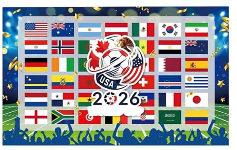 Festliches Banner für Partys Events – Großes, festliches Hängebanner für Sportübertragungen Heimpartys (White, 150x100cm)