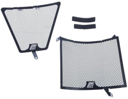 avdb-moto Grille Protection de Radiateur compatible avec DUCATI STREETFIGHTER 848 2012-2015, STREET FIGHTER 1098 / S 2009-2013 (Noir)