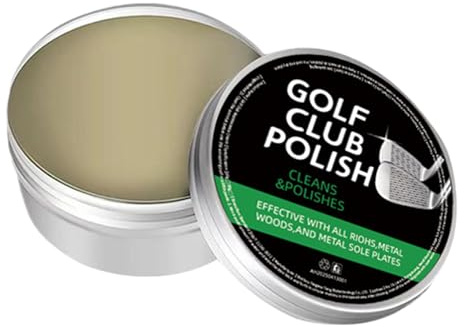Premium Golf Club Politur - Deep Cleaning Paste für Clubkopf und Griff. Langlebige Sparke Formel 180g. Entfernt die Oxidation und stellt das Finish von Eisen-, Holz- und Metallkeilen wieder her.