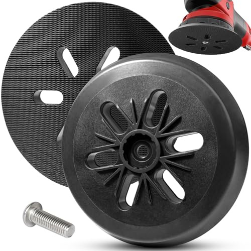 BIGP Plateau Poncage 150mm à Crochets pour Ponceuse Orbitale Compatible avec Bosch GEX 150, GEX 150 AC, PEX 15 AE et GEX 150 Turbo - Patin Auto-Agrippant avec Vis (2 Pièce)