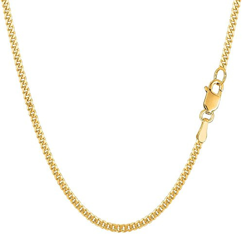 PRINS JEWELS 14 Karat 585 Gold Massive Panzerkette Gelbgold Kette - Breite 2 mm - Unisex