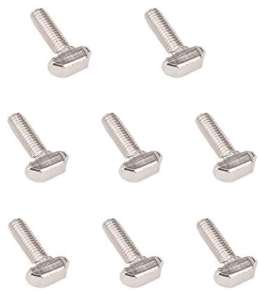 INCREWAY T-Nut Bolzen, 20 Stücke M6*20 T-Mutter Verschluss Werkzeug T-Bolzenschrauben For 30 Series Euro Stand Aluminum Profile