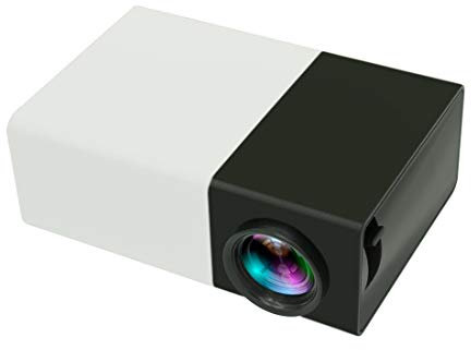 Proyector YG300 400LM Mini portátil de Cine en casa proyector LED con Mando a Distancia, Soporte HDMI, AV, SD, USB Interfaces (Negro) LFQ (Color : Black)