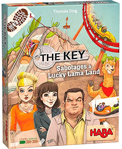 HABA - The Key – Sabotages in Lucky Lama Land – 305856 – Ermittlungsspiel – Anfängerstufe – ab 8 Jahren