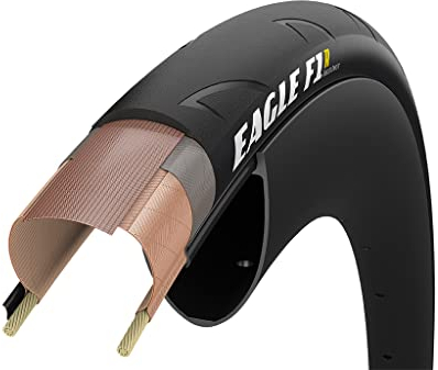 Goodyear Unisex-Adult Schwarz, Eagle F1 R TLC Falt-Rennradreifen (700 x 25 C), Version, Größe: 25-622