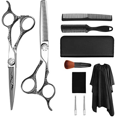 XJST Friseur-Schere-Set, Professionelle Haarschneideschere Und Friseur-Dünnerschere, Für Barber, Salon, Zuhause