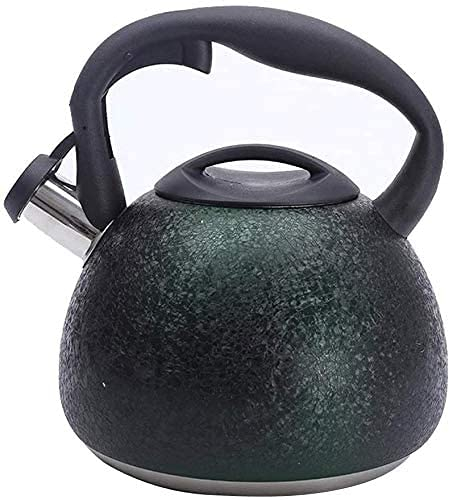 ZHANGDONG Bouilloire INOX Bouilloire sifflante Théière en Fonte Bouilloire à thé sifflante en Acier Inoxydable, Plaque de Cuisson, Chauffe Rapidement et Facilement en Toute sécurité. pour