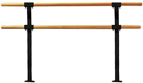 Wandmontierte Ballettstange für den Außenbereich, 1,5 m, doppelte Tanzstange, Tanzausrüstung aus Holz für den Innenbereich, Tanzklassenzimmer (Größe: 150 cm, Farbe: A) (A 150 cm) (A 150 cm) (A 150 cm