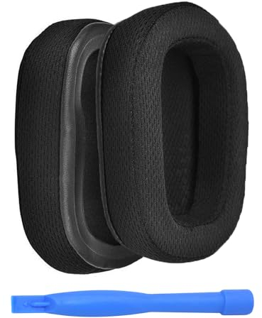 MMOBIEL Almohadillas de Repuesto para Logitech G935 / G933 Headset Auriculares Almohadilla Auriculares para G230, G231, G233, G332, G35, G430, G431, G432, G433, G533, G633, G633S, G635,G930,G933S