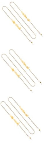 SOIMISS 3stücke Brillenketten Aus Farbigen Kristallen Elegante Sonnenbrillenhalterung Stabiler Umhängeriemen Für Brillen Für Damen Und Herren Schützt Ihre Brille Vor Verlust