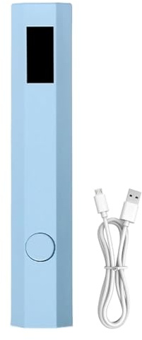 Lámpara UV de mano para uñas de gel Secador recargable, pantalla LED, 2 | Ligero Extensión rápida de uñas, decoración con pegamento para pedrería, en casa y de viaje