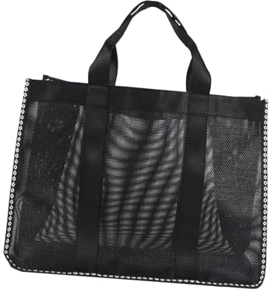 MUSISALY Bolsa de Malla Ligera Asa para Baño y Playa Gran Capacidad Diseño Moderno Adecuado para Viajes y Almacenamiento