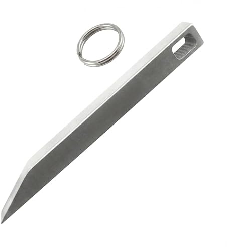 EDC Pry Bar, Multitool Stainless Steel Mini Bar, EDC Tool Pocket Prybar, Screwdriver Steel Pry Bar, Portable Mini Crowbar for Every Day Carry, Multi-Function Keychain Bar, Durable Metal EDC Tool