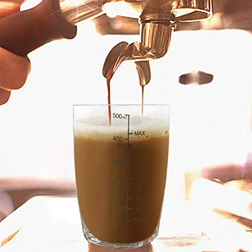 Cocktailshaker Set Anti-Leakage-transparenter PC-Harz-Cocktail-Shaker-Mixer mit Edelstahl Bar Scale-Drink-Shaker-Flaschenbar-Pub-Werkzeug(500ML)