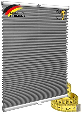 Gardinen21 Konfigurieren Sie Ihr eigenes Plissee mit Bohren Maßgefertigt für Türen & Fenster | Sonnenschutz und Blickdichte Rollos