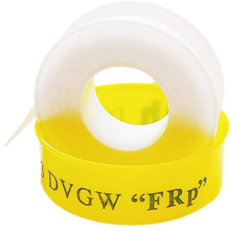 2 Rollen QUALITÄTS GEWINDEDICHTBAND | Teflon Fein | 12 Millimeter breit x 0,1 Millimter stark x 12 Meter lang | DVGW Zulassung (Trinkwasser und Gas)| mit Mengenrabatt