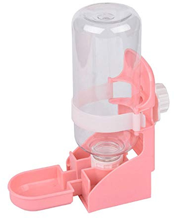 17oz Rabbit Water Feeder, Pet Cage Suspended Water Dispenser, Hanging Automatic Small Animal Water Bottle Bowl for Bunny Chinchilla Hedgehog Ferret Hamster