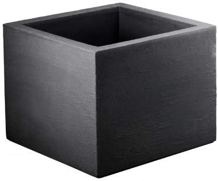 geli Thermo Plastic Lippert Pflanzkübel Kubus Quadrat ca. 20 x 20 x 20 cm anthrazit