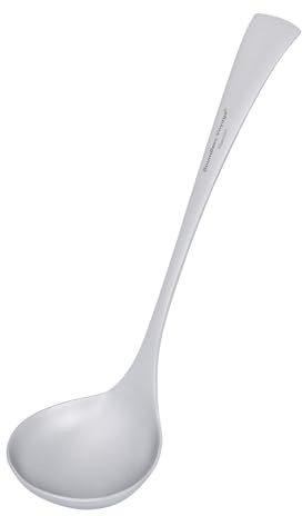 iBasingo Titan Schöpfkelle mit Langem Griff Suppenkelle, Saucenkelle, Schöpflöffel für Eintopf, Soße & Suppe Küchenlöffel zum Kochen und Servieren, Spülmaschinengeeignet Ti1074T