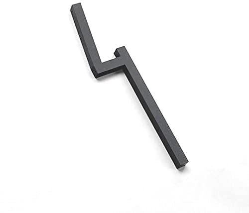 Zayookey Numero Civico Nero 4 Pollici (10 cm) Acrilico Moderna Numero di Casa di Cassetta Postale di Autoadesivo Porta Numeri 3D Address House Numbers (Door Number 4)