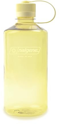 Nalgene Sustain Tritan BPA-freie Wasserflasche aus 50% Plastikabfällen, 900 ml, schmale Öffnung, Butter