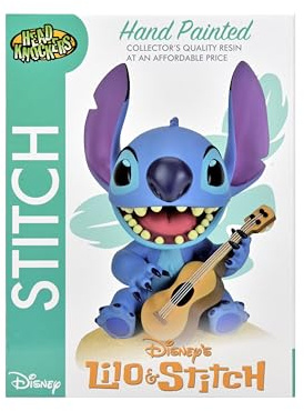 NECA Disney's Lilo & Stitch 6.5 Stitch with Ukulele Head Knocker Bobblehead