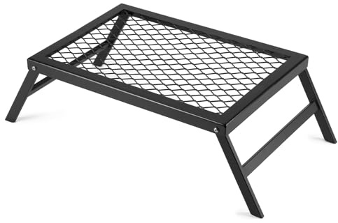 Stanbroil Folding Campfire Grill Grate, Outdoor Portable Camping Grill for Camping Cooking Fire Pit, 17.5 x 12.2