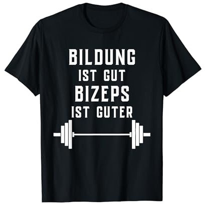 Witzige Bodybuilding Fitness Geschenk Workout Gym T-Shirt, Unisex Erwachsene, Schwarz, Klein, T-Shirt, Klassisch, Crew-Ausschnitt, Kurzarm, Komfort, Sport