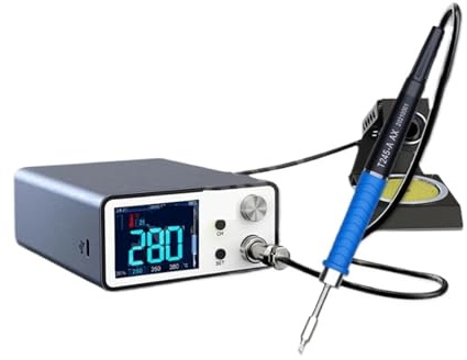 WESLNN Station de Fer à souder Station De Soudage Numérique 200 W Outil De Réparation De Téléphone Portable Outils De Fer À Souder Électrique Fonctions Pratiques(T245 Set)