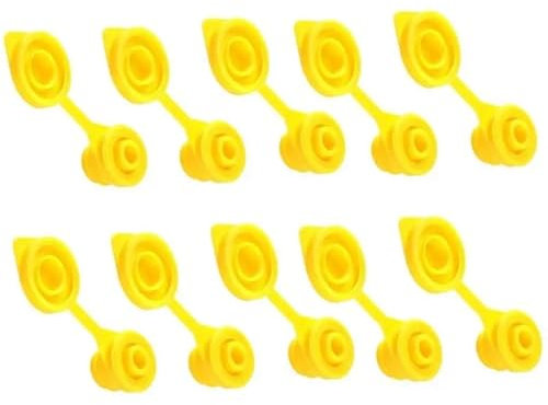 XFYESL Tanica Carburante 10 pratici beccucci per Tappi di sfiato per brocche di Carburante di Ricambio per bombole di Gas Gialle per taniche di Carburante in plastica Tanica Benzina