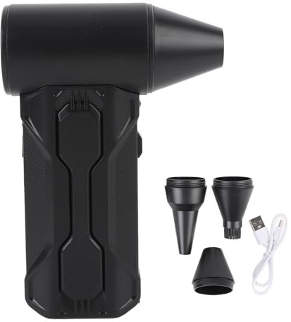 Jet torrblåsare, 3 växlar 160000 RPM Tryckluftsduster med LED-ljus, Sladdlös luftfläkt turbofläkt för tangentbord, PC, bil, hem, utomhus, Lövblåsare för uteplats, Uppladdningsbar