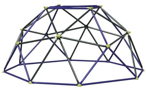 vidaXL Dôme d'escalade Bleu Acier, Jardin et terrasse, dôme d'escalade Moderne, résistant à l'eau, Structure de Jeu pour Enfants, matériel d'extérieur