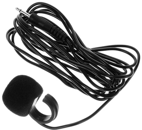 UPKOCH Mini Acoustic Instrument Microphone for Flute Saxophone Ocarina and Harmonica with 1.5m Wired Cable, Portable Miniature Mic Compatible with Amplifiers and Audio Systems for Live and Studio Use