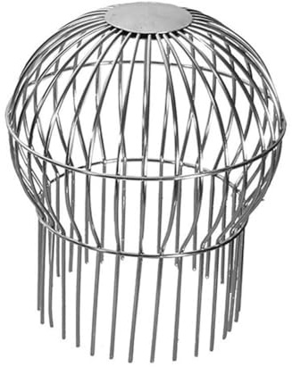Gettimore Scarico da tetto in acciaio inossidabile 304 per grondaie, protezione per grondaie, 50/75/90/110/160 tubi, argento, installazione di attrezzi, intemperie, per case residenziali e giardini