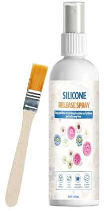 Spray détachant silicone - Agent détachement résine époxy | 100 ml Spray Déformage Moule Bougie Savon | Déformage facile, Prolongation de vie Stamрi, Nettoyage simple, Professionnels Débutants