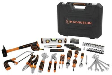 Magnusson Boîte à outils 95 pièces - mallette orange et noir.