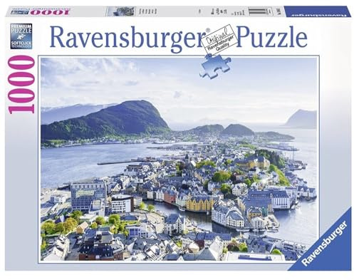 Ravensburger - Puzzle Blick auf Ålesund, 1000 Teile, Geschenkidee für Sie oder Ihn, Puzzle Erwachsene