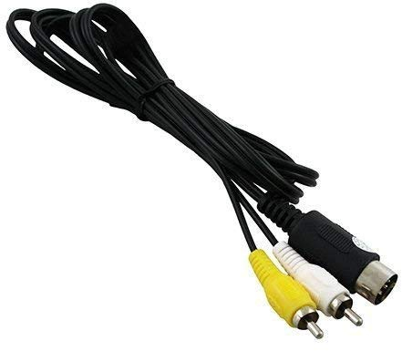 OSTENT Câble adaptateur vidéo audio AV RCA TV compatible pour Sega Genesis 1 Mega Drive Master System