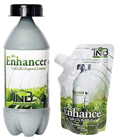Tnb Naturals the Enhancer Co2 Dispersal Canister and Refill for Indoor Garden, Indoor Tent, Indoor Greenhouse, Indoor Grow Tent, Hydroponic Garden