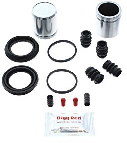 Bigg Red - Rear Brake Caliper repair seal kit & pistons - Compatible with Ssangyong Rexton, Ssangyong Korando, Ssangyong Kyron, Ssangyong Actyon