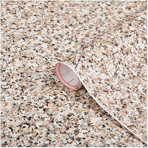 d-c-fix FA346-8050 Decorative Self-Adhesive Film, Brown Granite, 26 in x 78 in Roll