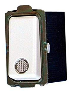 Marlanvil - Pulsante Campanello luminoso Venus 7906.1 di colore bianco con lampada spia 16A 250V