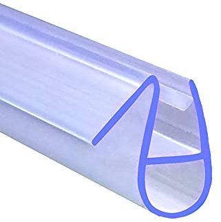 Modello C Guarnizione Sottoporta per box doccia lunga 90 cm per vetro da 6 mm Coda Morbida larga 12 mm Tagliabile