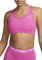 Nike DF Swsh Nonpded Bra T-Shirt, Fucsia Attiva/Bianco, S Donna