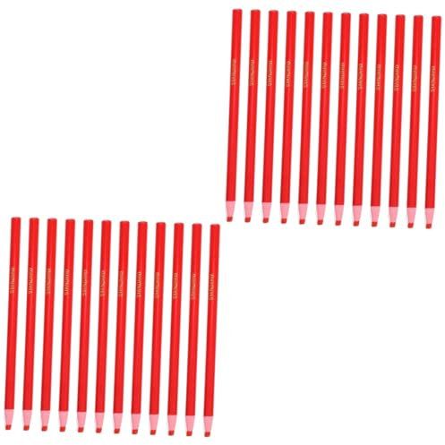 VILLCASE Stk Porzellanmarker Fettstifte Gartenmarker Stift Wachs Rote Farbe Fettstift Abziehen Porzellan-marker Redigierender Marker Markierung Entfernen Schmierstift Glas Textmarker