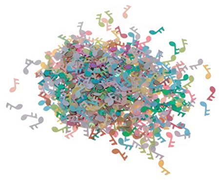 Ciieeo Musikalisches Noten Konfetti Farbenfrohes Tischkonfetti Für Musikparty Geburtstagsfeier Babyparty Deko Wiederverwendbar Romantische Atmosphäre Party Zubehör