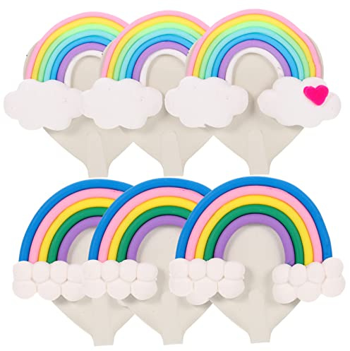 OFFSCH 6stücke Bunte Regenbogen Wandhaken Selbstklebend Dekorative Haken Für Kleidung Handtücher Und Mehr Praktisch Und Vielseitig Für Wohnzimmer Schlafzimmer Küche Und Bad